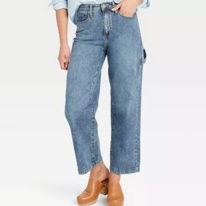 Universal Thread High Rise Wide Leg Carpenter Jeans 10/30" NWT